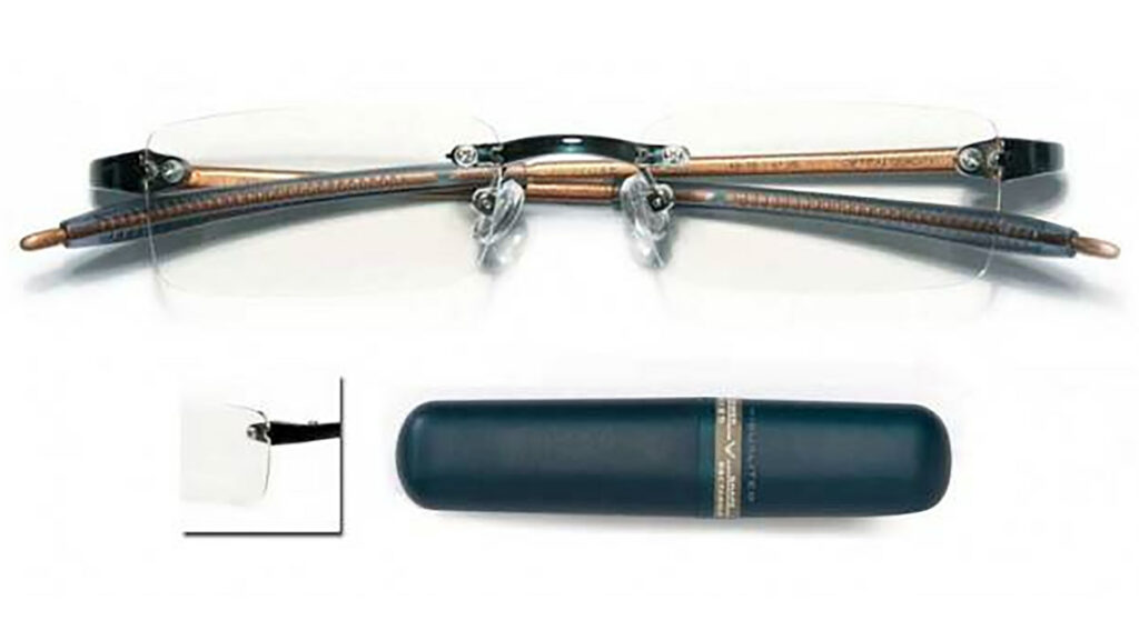 This image shows Visualites reading glasses that are not only know for clear vision but also offer unparalleled comfort through their lightweight design