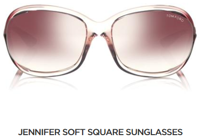 Jennifer Tom Ford sunglasses from Adair Eyewear in Fort Worth