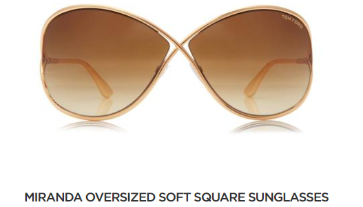 Miranda Tom Ford sunglasses from Adair Eyewear in Fort Worth