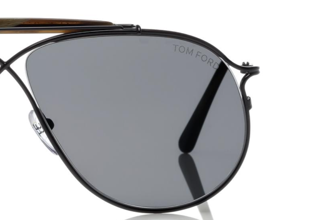 Tom Ford - Tom N.6 Sunglasses - Aviator Sunglasses - Black