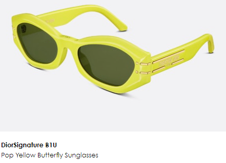 DIOR Signature Pop Yellow Butterfly Sunglasses in Fort Worth from Adair Eyewear