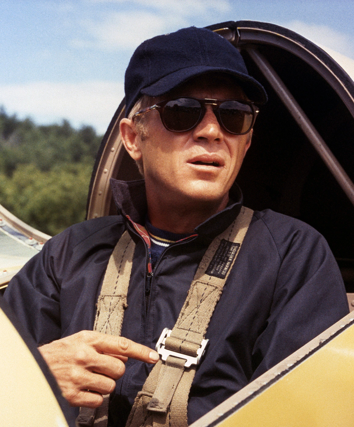 Steve McQueen in Persol Sunglasses