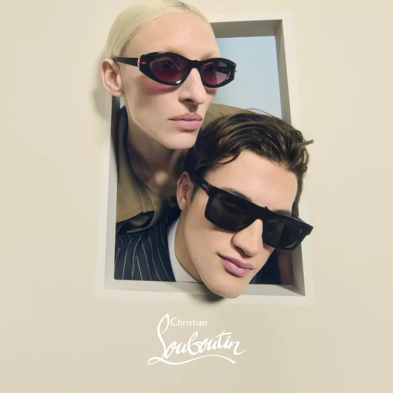 Man and Woman wearing Christian Louboutin Eyewear
